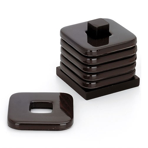 Ceramic Coaster Set - Brown