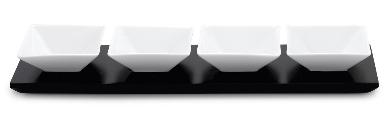 Circ Four-Piece Tapas Set by Torre & Tagus