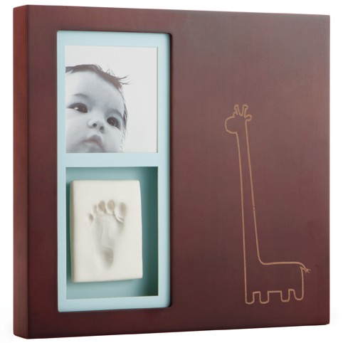 Modern Baby Print Wall Frame - Mahogany
