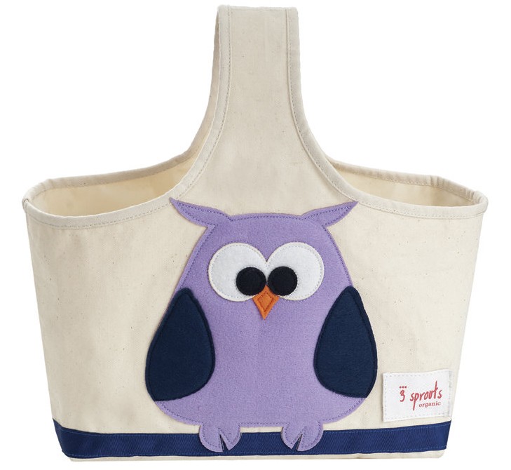 Owl Organic Canvas Storage Caddy