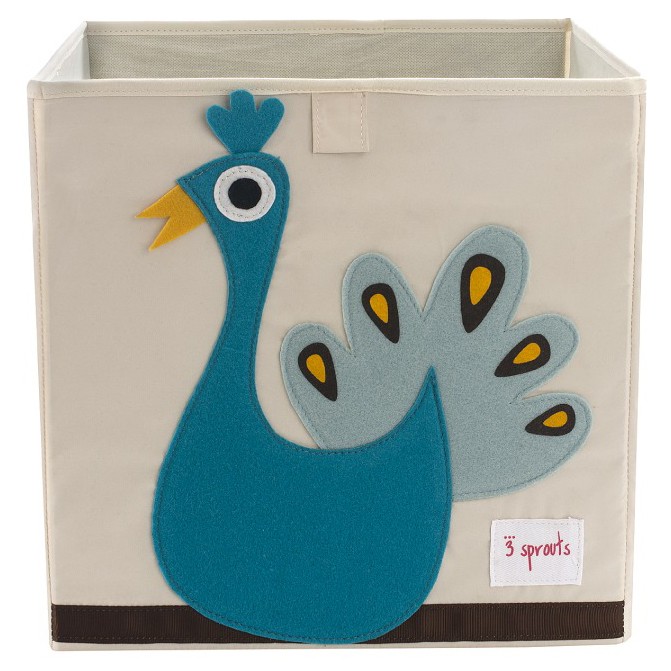 3 Sprouts Peacock Storage Box 