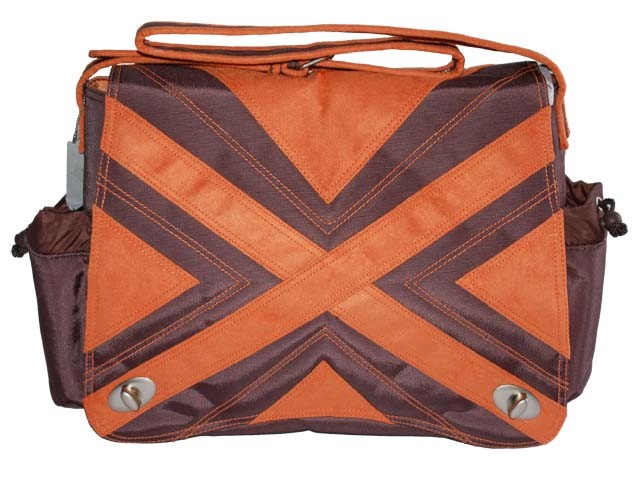 Kalencom Suedine Diaper Bag - Orange