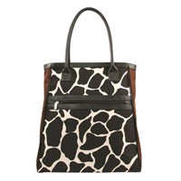 Murval Tote with Front Zipper - Giraffe