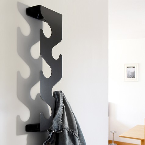 Wave Coat Rack - Black
