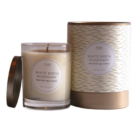 White Birch Rosemary by KOBO Candle