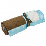 Baby Jar Snuggler - Brown & Blue Dot