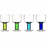 Sagaform Club Wine Glass Set of 4 Blue Green