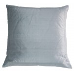 Manhattan Pleated Silk Pillow - blue