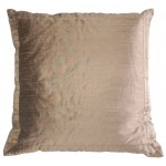 Manhattan Pleated Silk Pillow -Taupe
