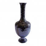 Black Mirror Mosaic Footed Vase