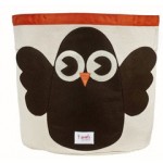 Owl Organic Canvas Storage Bin