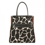 Murval Tote with Front Zipper - Giraffe