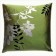 Leaf Print Silk Pillow - Green