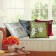 Leaf Print Silk Pillows